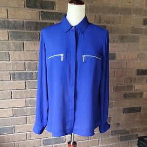 Apt.9 Noah navy blouse, size M